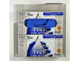 DOUBLE BOX GLOVE DISPENSER PLST CLR 6 IN