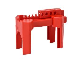 Small Ball Valve Lockout Device, Red Pipe Diameter Range: 1/2 to 2-1/2 in