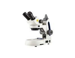 Stereomicroscope with Five-Setting Illuminator, 10x/30x, Rechargeable batteries