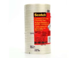 Scotch® Filament Tape 897, Clear, Variable Width x 55 m, 5 mil