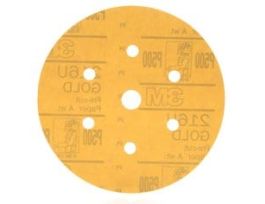 3M™ Hookit™ Gold Disc Dust Free 216U 01072, 6 in, P500, 100 Discs/Carton, 4 Cartons/Case