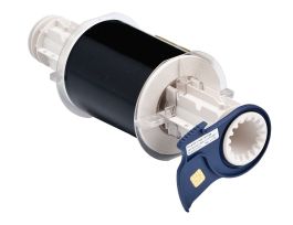 All Weather Permanent Adhesive Vinyl Label Tape for BBP85 Printer - 4" Black