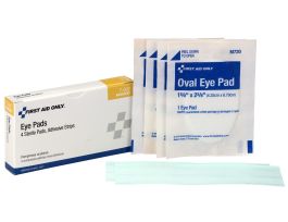 EYE PAD W/ADHESIVE STRIPS FIRST AID 4/BX