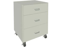 32 3/8" Tall Mobile Cabinet, 3 Drawer, 24" Wide