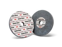 Scotch-Brite™ Deburr & Finish Pro Unitized Wheel, DP-UW, 6C Medium+, 6 in x 1/2 in x 1 in, 4 ea/Case