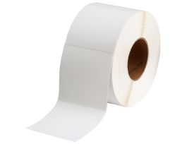 Paper Labels with Acrylic Adhesive 4 in H x 4 in W White 1400/RL