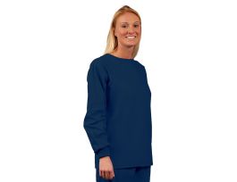 SHIRT SCRUB UNSX W/O PKT PE/CTN NAVY 2XL