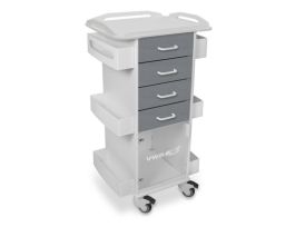 VWR CART PL41 JUMBO STRG RAIL TOP SILVER