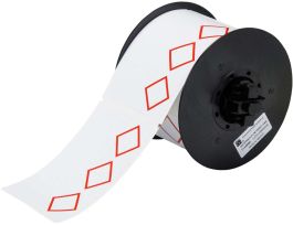 B30 Series GHS CLP Chemical Labels 2.953in H x 4.331in W Red on WT 270/RL