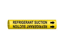 Refrigerant Suction Pipe Marker, 2.8125" H x 2.8125" W, Fits Pipes 4" Dia. Thru 6" Dia.