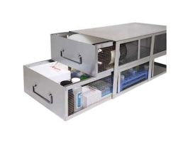 Upright Freezer Bin Rack with Lid, Medium, 22.01" x 9.92" x 5.63" (L x H x W)