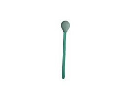 Cleanroom swab; circular-foam tip and polypropylene handle; 0.81"L tip