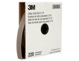 3M™ Utility Cloth Roll 211K, 220 J-weight, 12 in x 25 yd, ASO, Full-flex