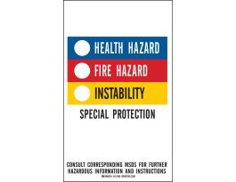 HMIG Color Bar Labels, 5" H x 3" W x 0.004" D, Vinyl