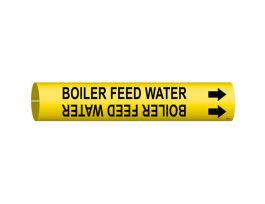 Boiler Feed Water Pipe Marker, 2" H x 2" W, Fits Pipes 2.5" Dia. Thru 3.875" Dia.