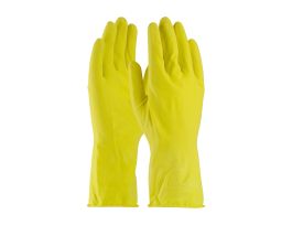 Assurance Unsupport Latex, Ylw., 14 Mil, 12 Inch, Flocked, Honeycomb, SM