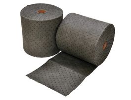 Premium Universal Gray Spill Roll, Medium-Weight, 16" x 150', 2/Bag