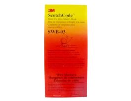 3M™ ScotchCode™ Write-On Wire Marker Book SWB-03, 1 in x 2.85 in, 5/Case