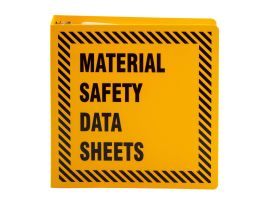 2-1/2" Yellow MSDS Binder