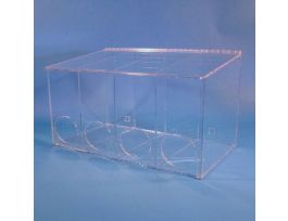 GLOVE DISPENSER 4-COMP ACRYLIC