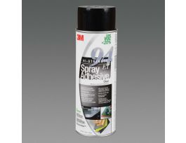 3M™ Hi-Strength Spray Adhesive 94ET, Low VOC <20%, Clear, 24 fl oz (Net Wt 19.8 oz), 12 Can/Case