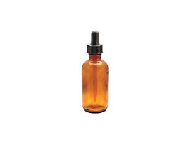 60 mL Amber Glass Dropping Bottle, Plastic dropper