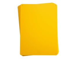 Blank Plastic Signs, 10.25" H x 14.25" W, Pack of 10, Yellow