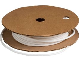 BRADYMARK Series PVC Tubing: Vinyl, White, 0.141" Dia x 500' L