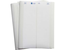 LaserTab Polyester Lbls 0.375 in H x 3 in W White 50/PK