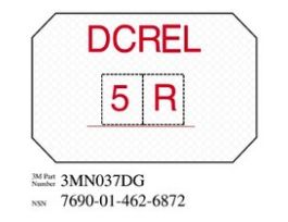3M™ Diamond Grade™ Damage Control Sign 3MN037DG, "DCREL", 8 in x 12 in, 10/Package