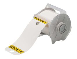 GlobalMark Caution Tags 3.25 in H x 5.75 in W Black, Yellow on White 100/RL