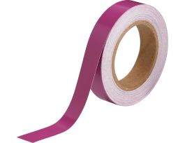 Solid Color Banding Tape for Pipe Marking - Roll Form, Indoor/Outdoor Industrial Vinyl, Purple, 1" x 30 Yd