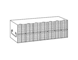 Upright Freezer Rack for 96/384-Well Microtiter Plates, accepts 126 with lids or 154 without lids