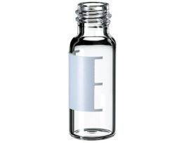 Snap Top Vial, Glass with Label, 1.5 mL, Neck Dia. 11 mm; 1000/pk