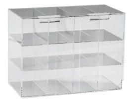 Safety Glasses Dispenser - 12 Pair Capacity With Doors