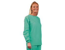 SHIRT SCRUB UNISEX W/O POCKET JADE X-L.
