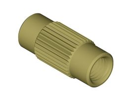 Threaded Adapter, 1/4"-28 UNF(F) flat bottom to 10-32 flat bottom; 1/ea