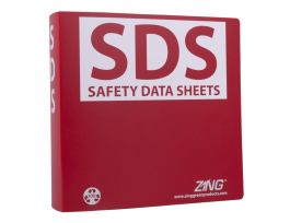 DATA BINDER SDS SAFETY 25RIN POLY RD/WHT