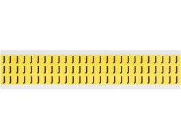 Repositionable Vinyl 0.375 in Black on Yellow, Letters J Card of 78 Labels