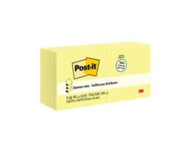 Post-it® Dispenser Pop-up Notes R330RP-12YW, 3 in x 3 in (76 mm x 76 mm), Canary Yellow