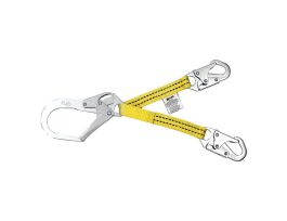 ANSI Z359-2007 Compliant Web positioning assembly w/2-1/4'' locking rebar snap hook - 3'