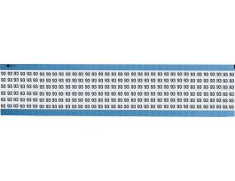 Numerical Wire Markers Permanent Adhesive Vinyl 0.75 in H Legend: 93, 1800 Total