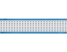 Numerical Wire Markers Repositionable Vinyl 0.75in H Legend: 121, 1250 Total