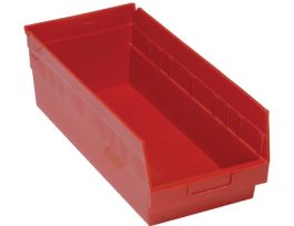 17 7/8INX 8 3/8INX 4IN SHELF BIN RED