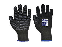 GLOVE ANTI VIBRATION 50% COTTON BK X-L