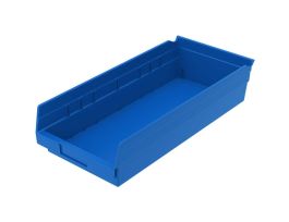 BIN SHELF BIN 17-7/8 X 8-3/8 X 4 BLUE