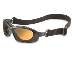 UVEX SEISMIC BLACK FRAME ESPRESSO LENS HYDROSHIELD ANTI-FOG COATING