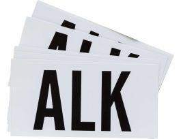 ALK Labels, 3" H x 6" W x 0.004" D