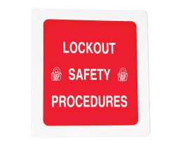 Lockout Procedure Binder, Each, Red/White