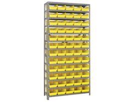 12INX36INX75IN 60 YELLOW BINS 4IN BIN